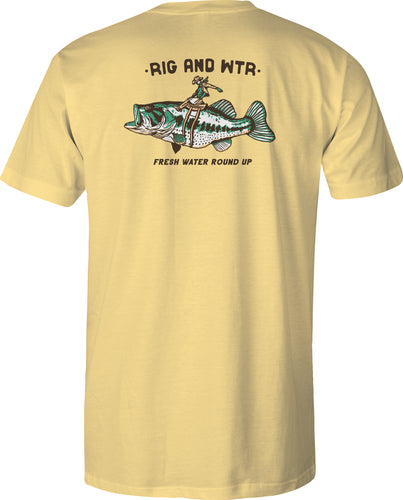 RWP Short Sleeve Cotton Tee - Cowboy - Yellow